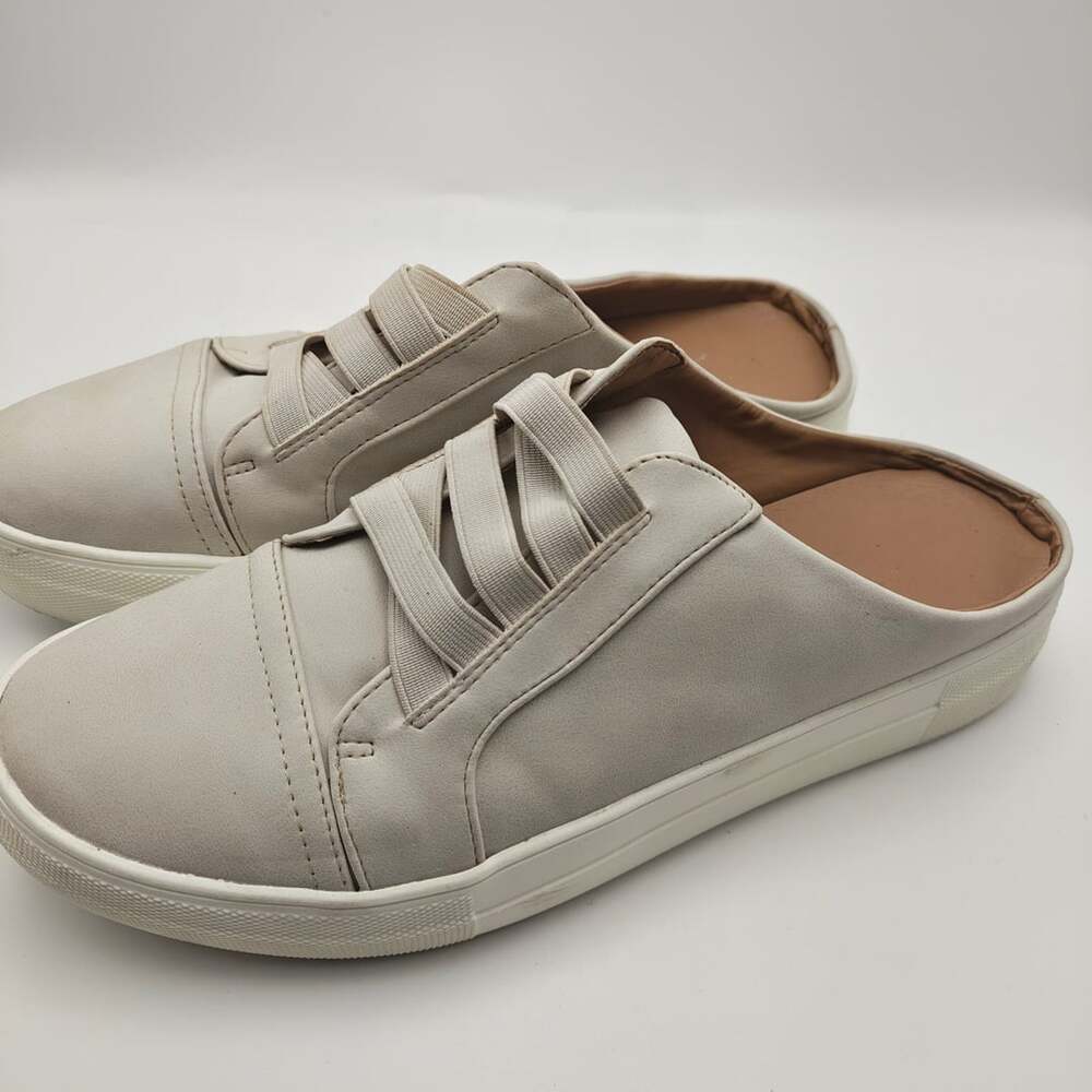 DV By Dolce Vita Rodica Size 9 Gray Slip On Mules Sneakers Shoes